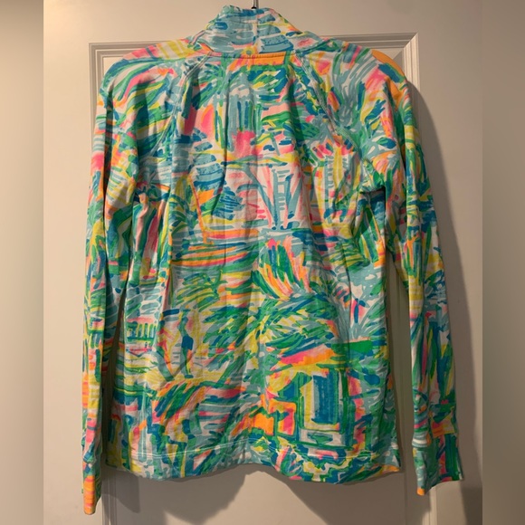 Lilly Pulitzer Captain Popover Button Up Top women’s size Medium - Picture 4 of 4